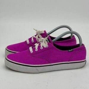 Keds Shoes Womens 8.5 Neon Purple Double Dutch Sneakers Lace Up WF46804 Ladies